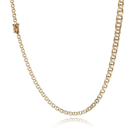 Bismark 14 kt Gold Halskette (Verschiedenen Breiten und Längen)